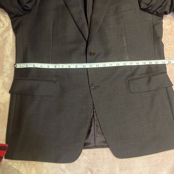 Canali 100% Wool men’s suit jacket in dark brown Sz 56 / 44” chest - Picture 8 of 16